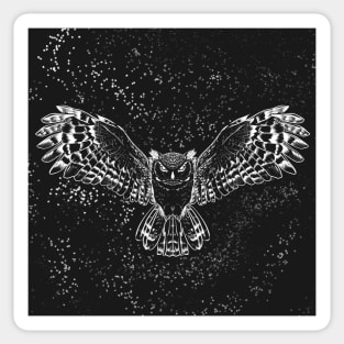 Night owl spiritual spirit animal bird Sticker